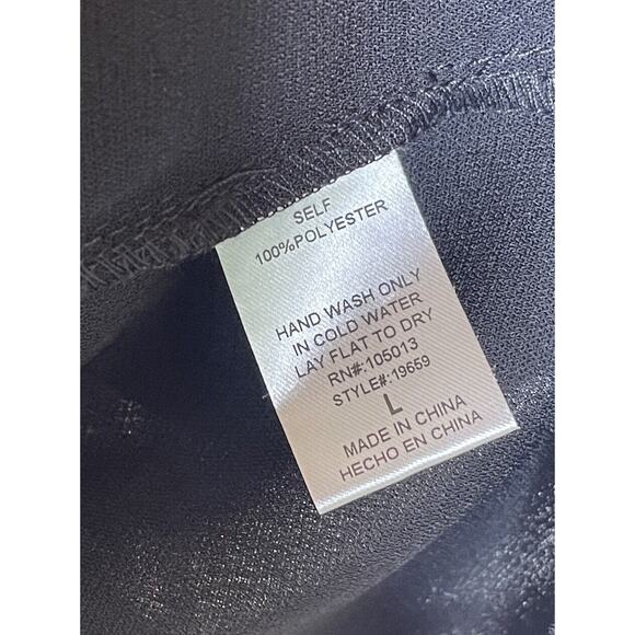 Savanna Jane Boho Blouse Long Sleeve Floral Embroidered Peplum Puff Sleeve Top L - Picture 8 of 8